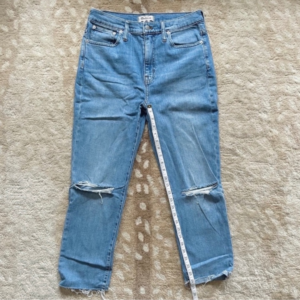 Madewell The High-Rise Slim Boyjean Denim Jeans In Elkhart Wash Size 28